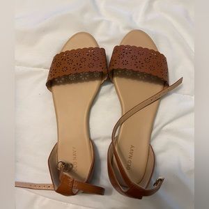 Brand new tan colored women’s sandals